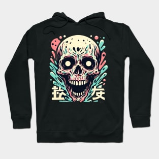 Pastel skull horror Hoodie